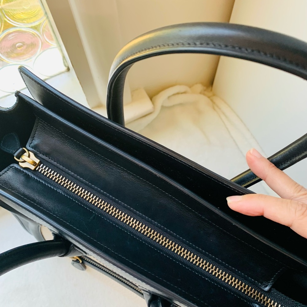 Rare Celine Micro Luggage Bag. Classic black & white leather with COA - Picture 11 of 15